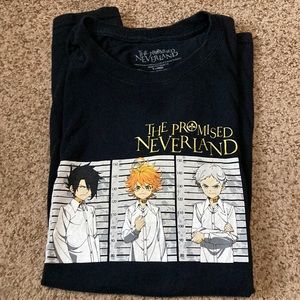 black the promised neverland anime tee
